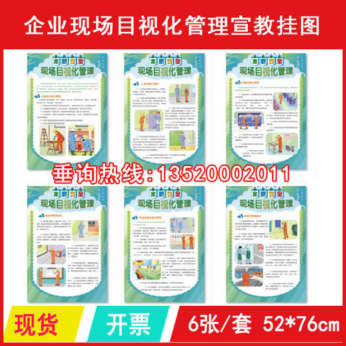 正版包发票班组员工安全系列系列宣教挂图