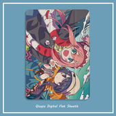 6苹果9.7迷你65 19ipad pro11保护套带笔槽平板10.2 摇曳露营动漫2021新款 10.5寸气囊壳18 air4 1三折式