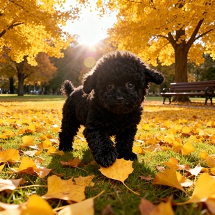 泰迪幼犬聪明活物活泼超萌宠物便宜网红纯黑黑色贵宾犬狗精品幼崽