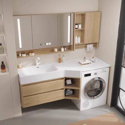 可丽耐一体盆台面简约现代