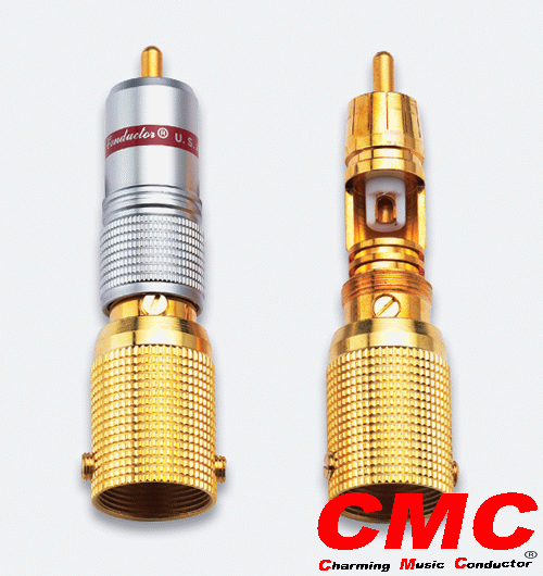 正品美国CMC-1536-WF RCA插头 发烧音频信号线插头 莲花头 同轴头