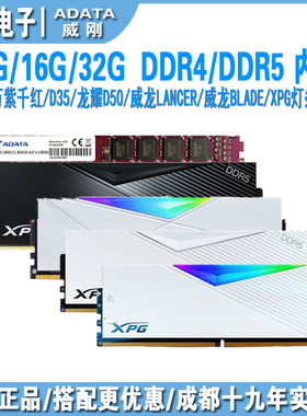 威刚 xpg威龙马甲条ddr4/ddr5 龙耀rgb灯条 8G/16G/32G台式机内存