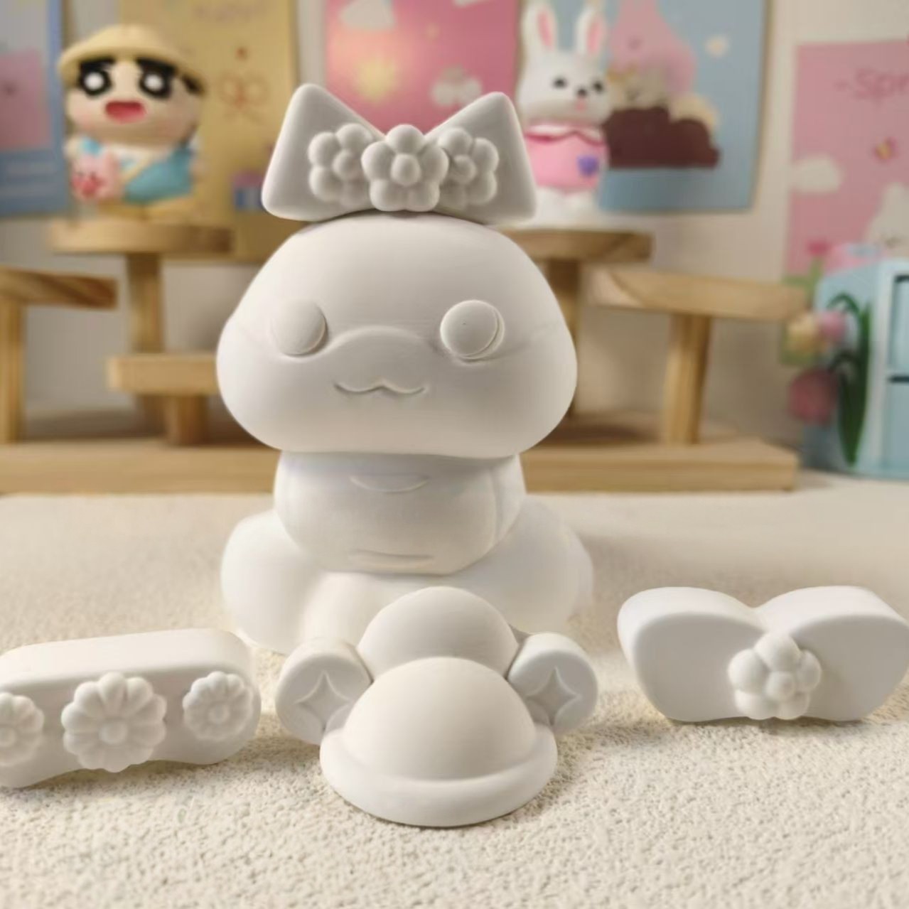 年款灵蛇贺岁香薰石膏娃娃带帽子11厘米diy涂色摆摊手作店夜市,玩具/童车/益智/积木/模型,白模填色/模具彩绘/石膏娃娃,淘宝优惠券,粉丝福利购,淘宝优惠卷