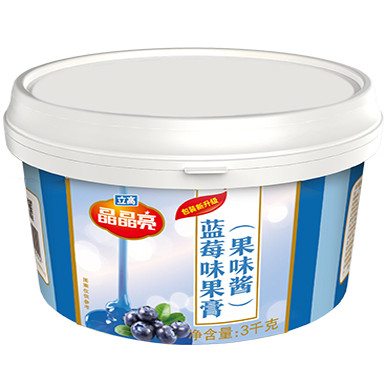 立高晶晶亮蓝莓果膏3kg 调味果味酱蛋糕淋面装饰光亮膏