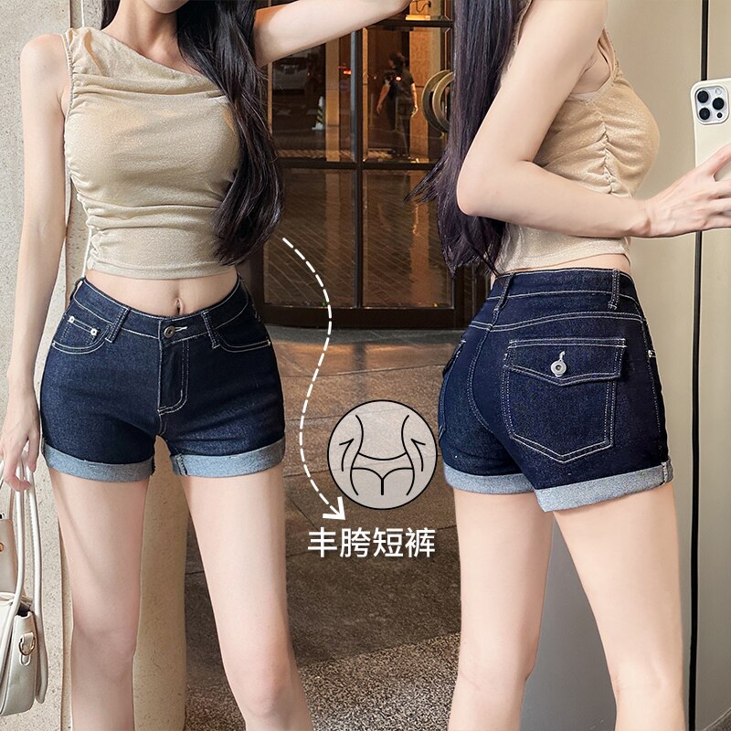 销冠版！高智感中低腰辣妹短裤图片