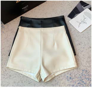 皮短裤女款2026新款秋冬季外穿辣妹高腰小个子包臀修身显瘦a字版