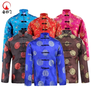 男女寿衣中山装人现代装老衣服斜襟女款全套殡葬用品老人冲喜过世