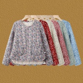 中老年女士冬装 内外穿棉衣上 贴身小棉袄夹棉内胆保暖棉服圆领修身