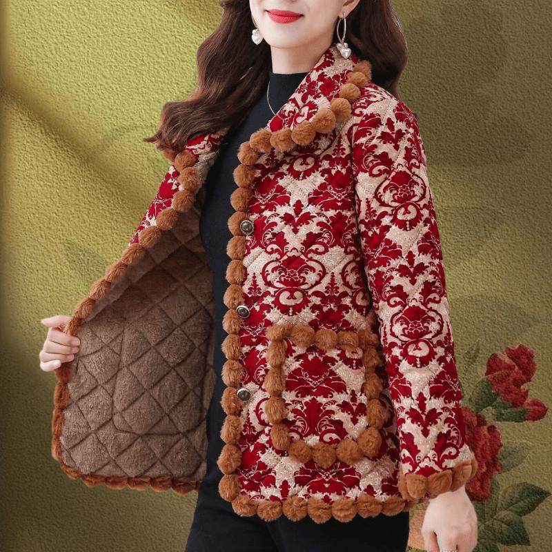 妈妈冬装碎花小棉袄上衣时尚冬季洋气上衣中老年加绒轻薄棉衣外套,女装/女士精品,棉衣/棉服,淘宝优惠券,粉丝福利购,淘宝优惠卷