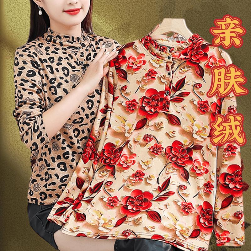 中老年妇女秋装打底衫