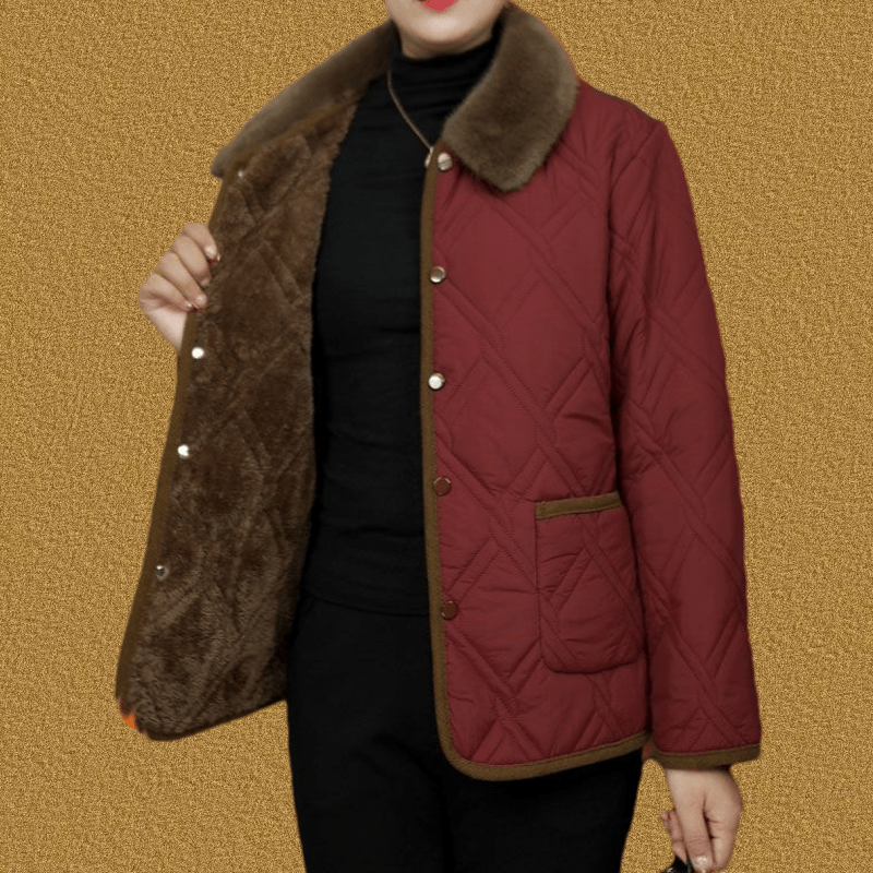 妈妈冬装新款加绒加厚棉衣保暖棉袄中老年女洋气短款翻领棉服外套,女装/女士精品,棉衣/棉服,淘宝优惠券,粉丝福利购,淘宝优惠卷