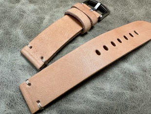 耐水耐汗快拆植鞣革手工单层小牛皮18mm19mm20mm21mm22mmGT2表带