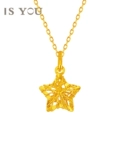 Вы подвеска Golden Star 24K Pure Gold подлинное