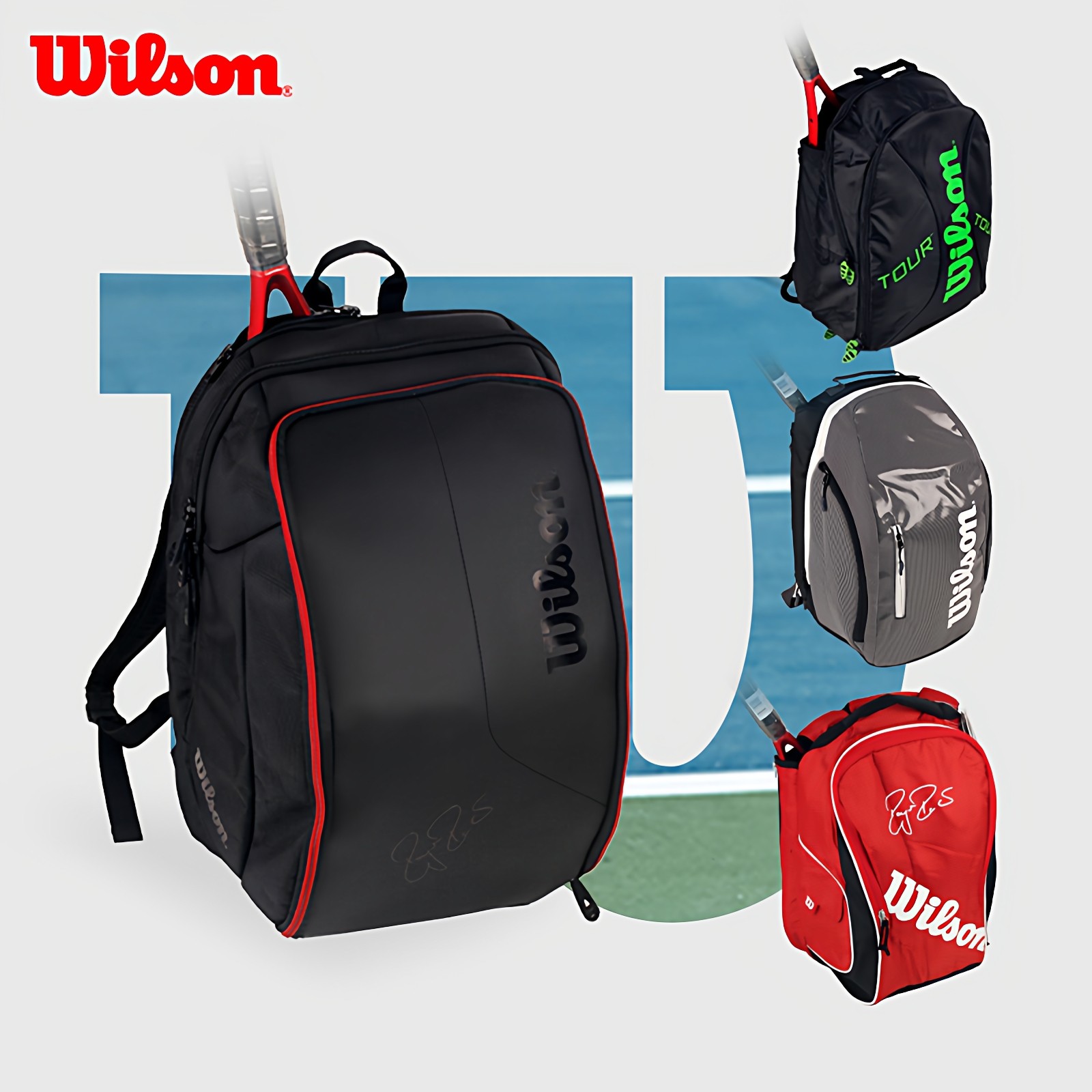Wilson威尔胜网球包费德勒男女健身运动背包成人双肩包官方正品