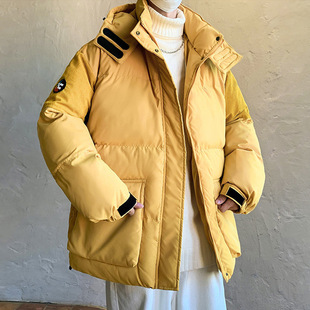 港仔风工装大口袋工装棉服加厚保暖立领外套棉衣冬季帅气面包服男