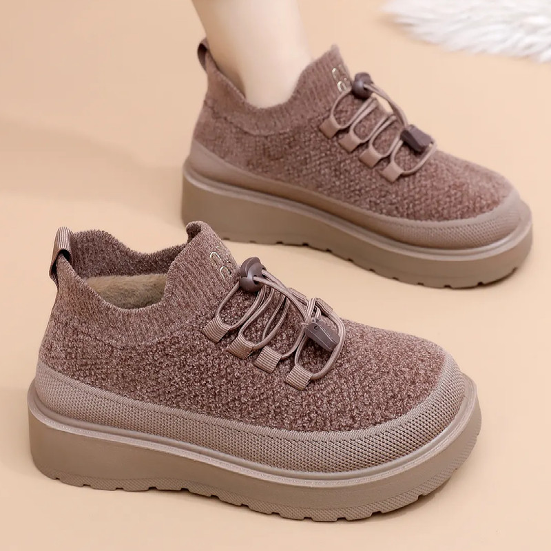 秋冬季厚底休闲鞋女防滑舒适妈妈鞋保暖棉鞋老北京布鞋乐福豆豆鞋,女鞋,传统布鞋,淘宝优惠券,粉丝福利购,淘宝优惠卷