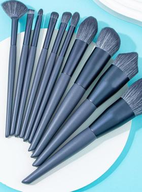 新手黛蓝10支散粉刷子超柔软定妆粉饼刷化妆刷套装粉底刷眼影刷子