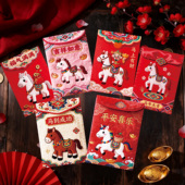 网红2026马年红包袋5D立体刺绣设计高级感利是封春节压岁随礼通用