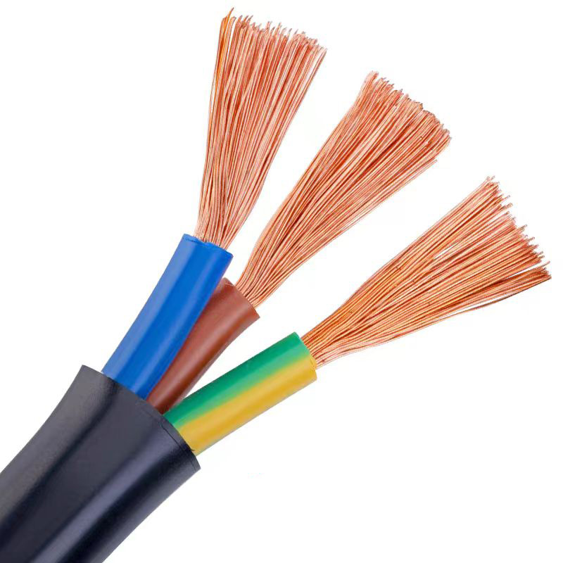 珠江国标纯铜电缆线3芯电源线1/1.5/2.5/4/6平方软护套线