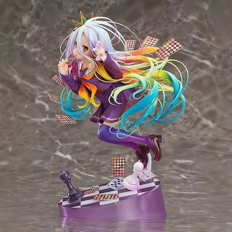 现货 动漫NO GAME NO LIFE游戏人生白扑克牌 1/8 3代手办模型礼物