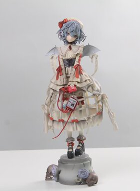 现货东方美少女蕾米莉亚血之魔女血液短发站姿礼服模型手办摆件