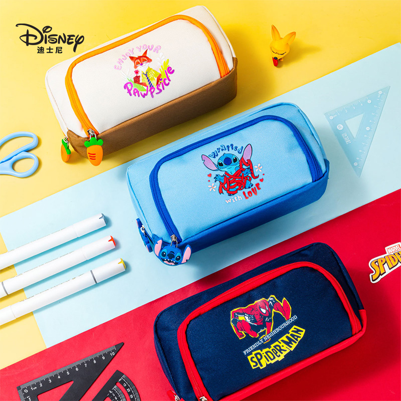 联众迪士尼小学生大容量双层笔袋