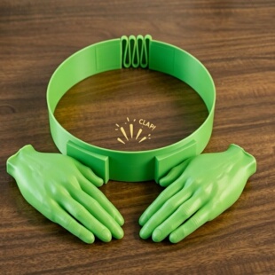 手巴掌优雅可调节双手掌遮阳帽头箍拍照道具发饰整蛊创意回头率夏
