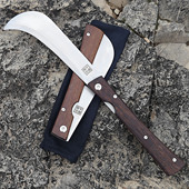 龙泉手工折叠锻打柴刀木柄镰刀弯刀户外开刃锋利农用收割砍柴刀具