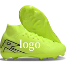 钉鞋 高帮气垫姆巴佩儿童男女学生比赛训练 橄榄球刺客16代FG足球鞋