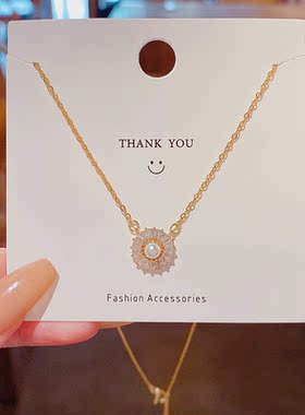 项链女小众高级设计感精致锆石钛