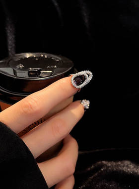 韩版超仙设计感指甲戒指女时尚个