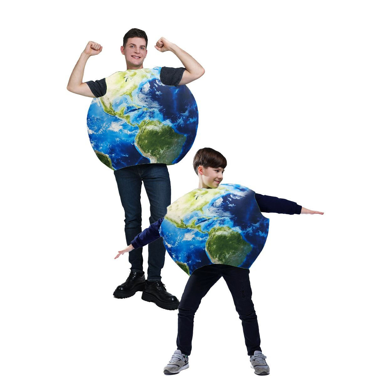 成人儿童地球装扮道具万圣节服装