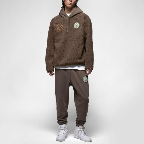 酷动城正品jordan男子休闲摇粒绒运动休闲保暖连帽套头FB1451-274