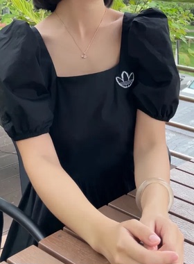 酷动城正品Adidas三叶草 女子百搭舒适时尚休闲公主泡泡裙 IP1771