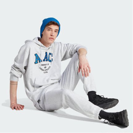 酷动城正品 Adidas三叶草 男子棉质舒适时尚套头衫连帽卫衣IM4577