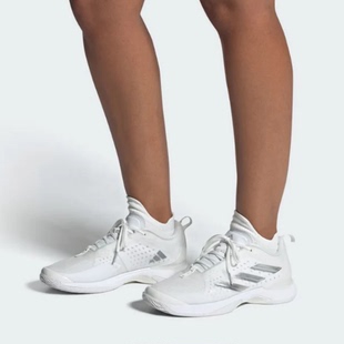 酷动城正品Adidas Avacourt 女子专业防滑耐磨网球鞋 HQ8404