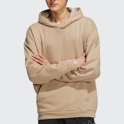 酷动城正品 Adidas三叶草 男子棉质舒适时尚套头衫连帽卫衣IC8145