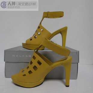 乐步 正品 现货 POCKPORT K60105 女子牛皮高跟凉鞋