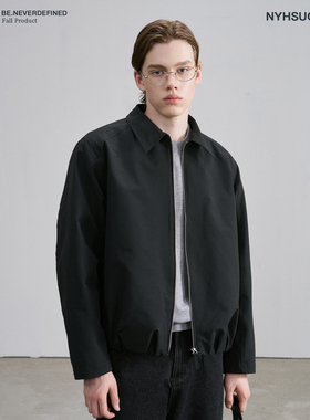 NYHSUGOO/南乙秋季复古工装设计款夹克男士哈林顿3813简约外套