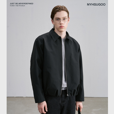 NYHSUGOO/南乙秋季复古工装设计款夹克男士哈林顿3813简约外套