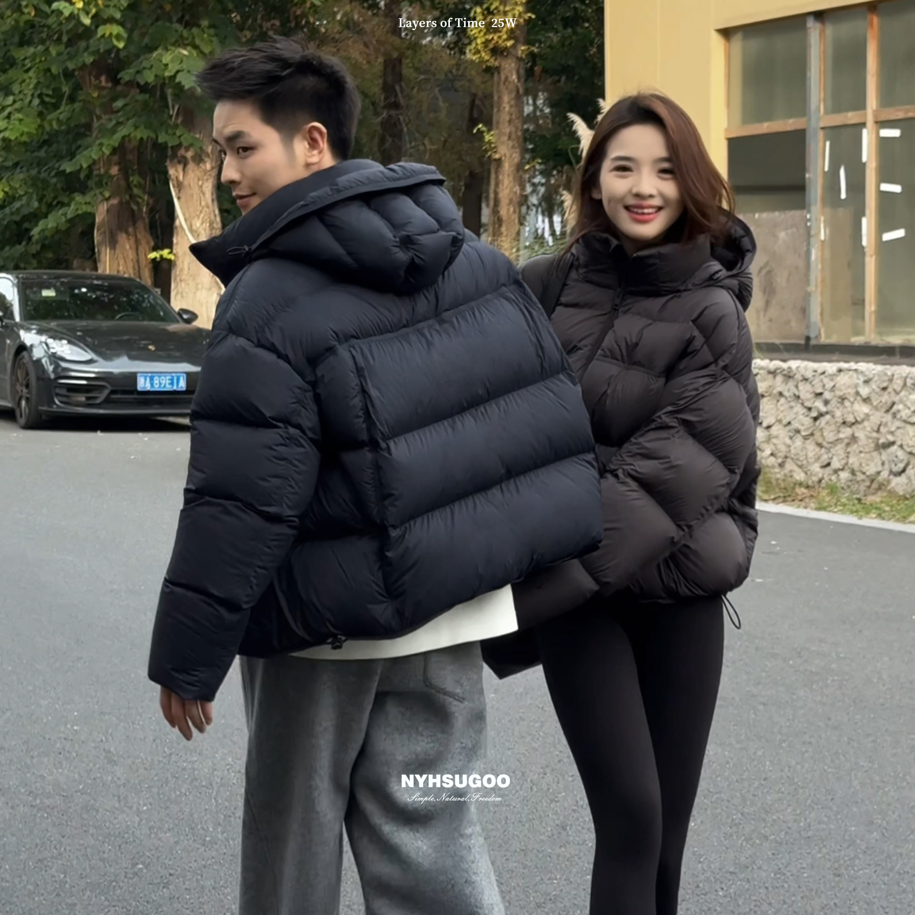 NYHSUGOO/南乙冬季安心绒三防90白鸭绒羽绒服男士55060无胆防绒