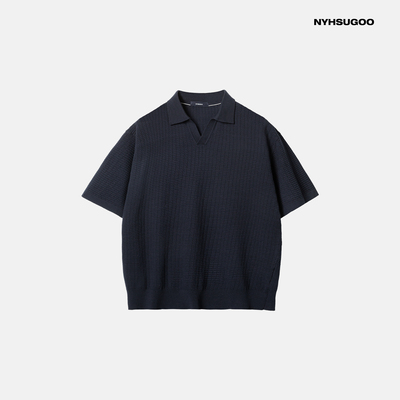 NYHSUGOO/南乙夏季新款超薄马球领透气14针织POLO衫3738男士短袖
