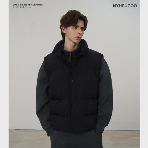 NYHSUGOO/南乙冬季50D面料云朵手塞棉马甲男女同款3963基础外套