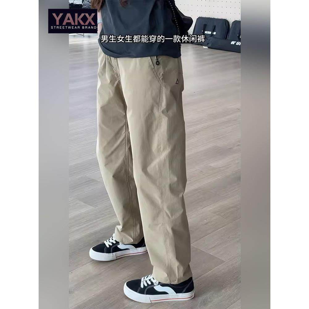 软壳冲锋裤男士2025年新款秋季显瘦防水直筒男裤休闲工装裤子男款