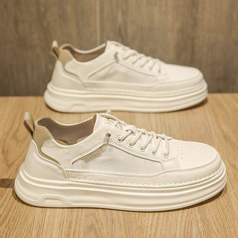 男鞋2025夏季透气百搭布面休闲板鞋男士一脚蹬防滑厚底小白潮鞋,流行男鞋,休闲板鞋,淘宝优惠券,粉丝福利购,淘宝优惠卷