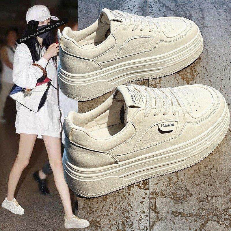英国真皮厚底小白鞋女2025新款秋冬百搭松糕增高软底休闲运动板鞋,女鞋,休闲板鞋,淘宝优惠券,粉丝福利购,淘宝优惠卷