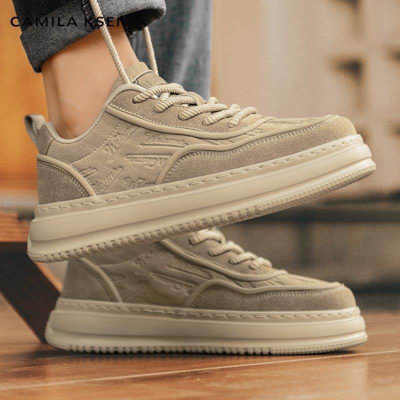 CAMILA KSENIA官方店2025新款男秋防滑百搭运动鞋高级感休闲板鞋,流行男鞋,休闲板鞋,淘宝优惠券,粉丝福利购,淘宝优惠卷