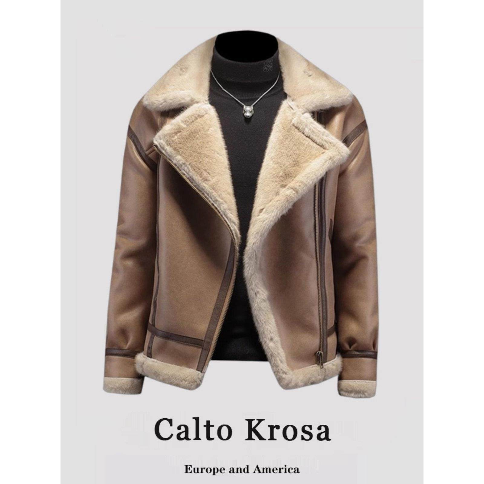 CaltoKrosa~漫威毒液皮毛一体夹克男加厚机车服羊羔毛皮衣外套潮,男装,秀禾服,淘宝优惠券,粉丝福利购,淘宝优惠卷