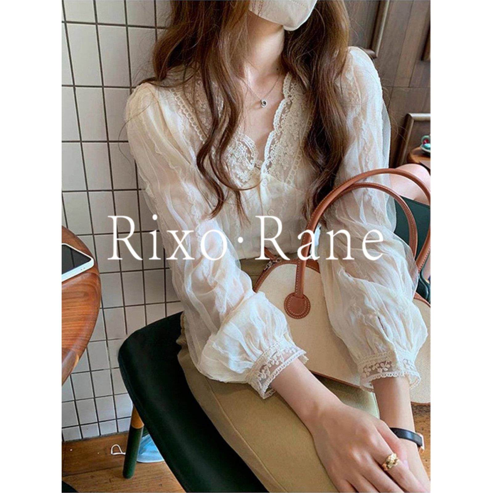 法国Rixo Rane 法式精致⭐气质蕾丝泡泡袖衬衫设计感时髦优雅衬衣,女装/女士精品,真丝上装,淘宝优惠券,粉丝福利购,淘宝优惠卷