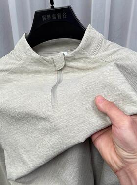 Ander Jurnal 户外长袖T恤衫男半拉炼速干衣休闲运动轻薄男士卫衣